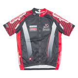 Cycling Mens Jersey Black Full Zip XL