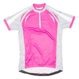 Cycling Womens Jersey Pink 1/4 Zip S