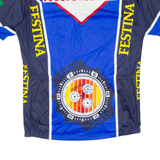 Cycling Mens Jersey Blue 1/4 Zip 2XL