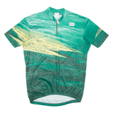 Cycling Mens Jersey Green 1/4 Zip XL