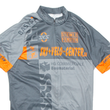 Cycling Mens Jersey Grey 1/2 Zip S