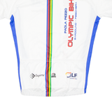 Cycling Mens Jersey White 1/2 Zip XL