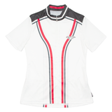 Cycling Womens Jersey White 1/2 Zip S