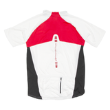 Cycling Mens Jersey White 1/2 Zip 2XL