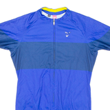 Cycling Mens Jersey Blue Full Zip S