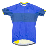 Cycling Mens Jersey Blue Full Zip S