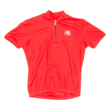 Cycling Womens Jersey Red 1/4 Zip S
