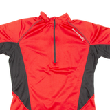 Cycling Mens Jersey Red 1/4 Zip M