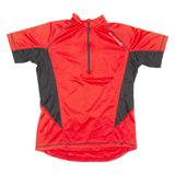 Cycling Mens Jersey Red 1/4 Zip M