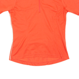 Cycling Mens Jersey Orange 1/4 Zip M