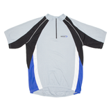 Cycling Mens Jersey Grey 1/4 Zip L