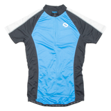 Cycling Mens Jersey Blue 1/2 Zip M