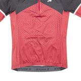 Cycling Mens Jersey Red 1/4 Zip S