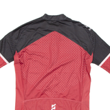 Cycling Mens Jersey Red 1/4 Zip S