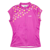 Cycling Womens Jersey Purple Full Zip M