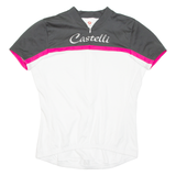 Cycling Womens Jersey White 1/2 Zip L