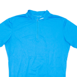 Cycling Mens Jersey Blue 1/4 Zip 2XL