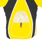 Cycling Mens Jersey Yellow 1/2 Zip L