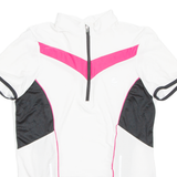 Cycling Womens Jersey White 1/4 Zip L