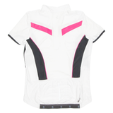 Cycling Womens Jersey White 1/4 Zip L