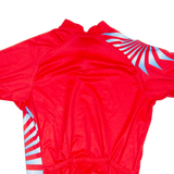 REEBOK Cycling Mens Jersey Red 1/4 Zip XL