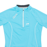Cycling Womens Jersey Blue 1/4 Zip S