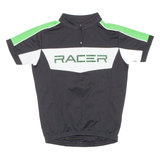 Cycling Boys Jersey Black 1/4 Zip S