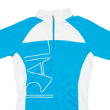 Cycling Mens Jersey Blue 1/4 Zip S