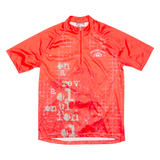 Cycling Boys Jersey Red 1/4 Zip L