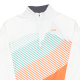 Cycling Womens Jersey Orange Long Sleeve 1/4 Zip M