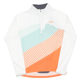 Cycling Womens Jersey Orange Long Sleeve 1/4 Zip M