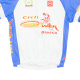 Cycling Mens Jersey Blue Full Zip M