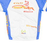 Cycling Mens Jersey Blue Full Zip M