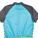 Cycling Mens Jersey Blue Full Zip L