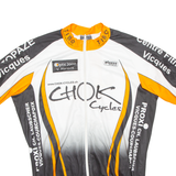 Cycling Mens Jersey Orange Full Zip 3XL