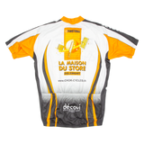 Cycling Mens Jersey Orange Full Zip 3XL