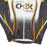 Cycling Mens Jersey Black Long Sleeve Full Zip L