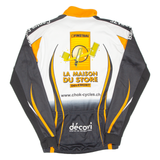 Cycling Mens Jersey Black Long Sleeve Full Zip L