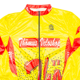 Cycling Mens Jersey Yellow Long Sleeve Full Zip XL