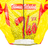 Cycling Mens Jersey Yellow Long Sleeve Full Zip XL