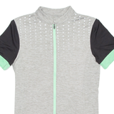 Cycling Mens Jersey Grey Full Zip M