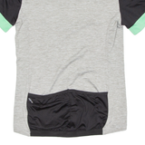 Cycling Mens Jersey Grey Full Zip M