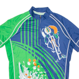 Cycling Mens Jersey Green Full Zip XL