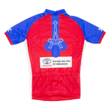 Cycling Mens Jersey Red Full Zip M