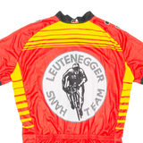 Cycling Mens Jersey Red Full Zip L
