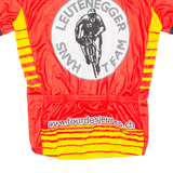 Cycling Mens Jersey Red Full Zip L