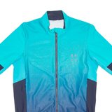 Cycling Mens Jersey Blue Full Zip L