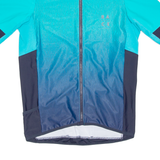 Cycling Mens Jersey Blue Full Zip L