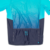 Cycling Mens Jersey Blue Full Zip L