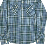 LEVI'S Slim Fit Mens Shirt Green Check Long Sleeve M